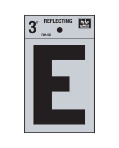 Hy-Ko Vinyl 3 In. Reflective Adhesive Letter, E