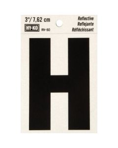 Hy-Ko Vinyl 3 In. Reflective Adhesive Letter, H