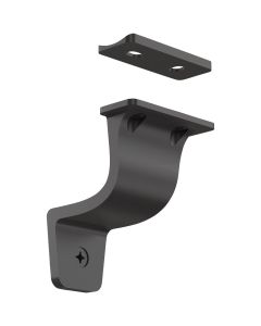 National 3 In. Matte Black Cooper Handrail Bracket