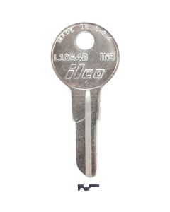 ILCO Nickel Plated File Cabinet Key, IN8/L1054B (10-Pack)