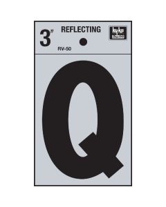 Hy-Ko Vinyl 3 In. Reflective Adhesive Letter, Q