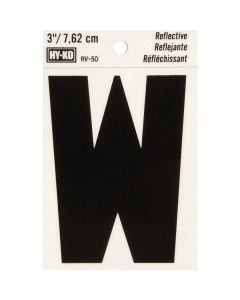 Hy-Ko Vinyl 3 In. Reflective Adhesive Letter, W