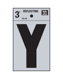 Hy-Ko Vinyl 3 In. Reflective Adhesive Letter, Y