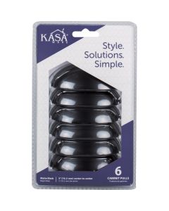 KasaWare Matte Black Cup Pull (6-Pack)