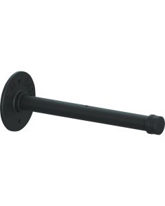 Knape & Vogt Birmingham 10 In. Black Straight Pipe Shelf Bracket