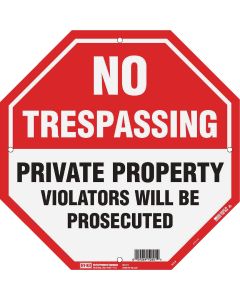 Hy-Ko 12x12 No Trespassing Sign