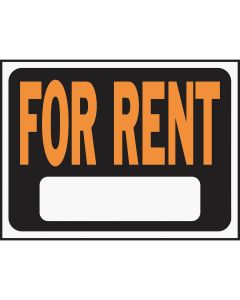 Hy-Ko Plastic Sign, For Rent