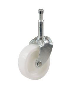 Do it 2 In. Light-Duty Plastic Swivel Stem White Caster (2-Pack)