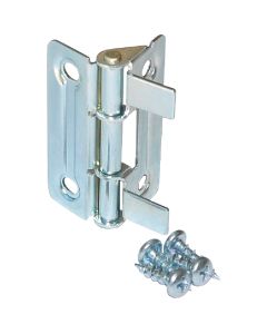 Johnson Hardware Silver/Zinc Hinge (2-Count)