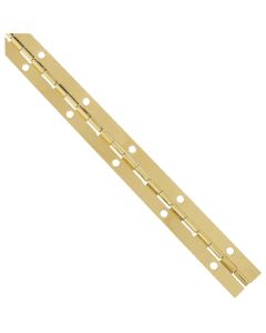 National Steel 1-1/16 In. x 12 In. Bright Brass Continuous Hinge