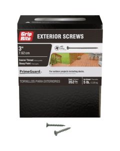 Grip-Rite PrimeGuard Ten 1-1/4 In. Exterior Screw (5 Lb.)