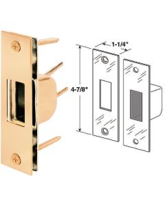 Defender Security Brass 1-1/4 In. High Security Strike Plate