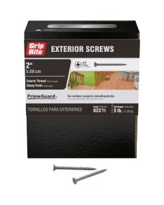 Grip-Rite PrimeGuard Ten 2 In. Exterior Screw (5 Lb.)