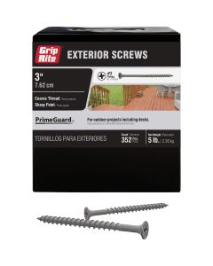 Grip-Rite PrimeGuard Ten 3 In. Exterior Screw (5 Lb.)