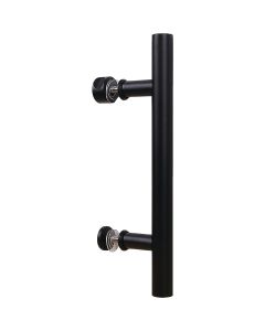 National V1001 12 In. Matte Black Madison Interior Barn Door Pull