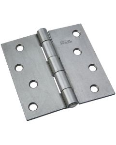 National 4 In. Square Steel Broad Door Hinge