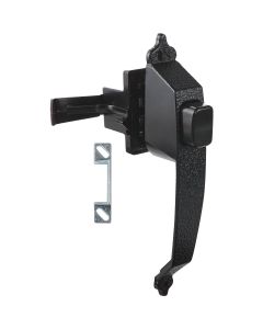 Colonial Pushbtn Latch Blk