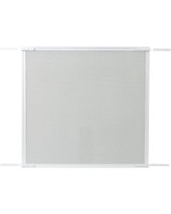 Prime-Line Make-2-Fit 34.5 In. x 24 In. Mill White Door Grille for 36 In. Door