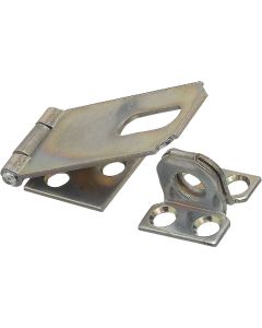 National 2-1/2 In. Zinc Non-Swivel Safety Hasp