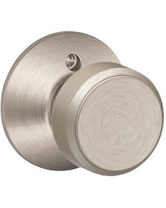 Schlage Bowery Knob Satin Nickel Non-Turning Lock