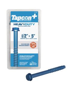 Tapcon 1/2 In. x 5 In. Hex Washer Concrete Screw Anchor (10 Ct.)