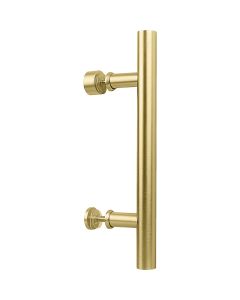 National V1001 12 In. Brushed Gold Madison Interior Barn Door Pull