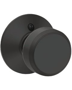 Schlage Bowery Knob Matte Black Non-Turning Lock