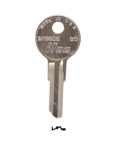 ILCO Briggs Nickel Plated Lawn Mower Key, 1098DB (10-Pack)