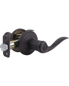 Kwikset Signature Series Venetian Bronze Tustin Entry Door Lever with Smartkey