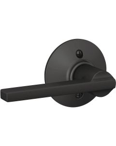 Schlage Latitude Lever Matte Black Non-Turning Lock