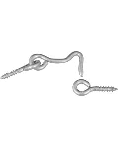 National 1-1/2 In. Steel Hook & Eye Bolt (2 Ct.)