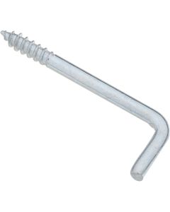 1-3/4" Square Bent Screw Hook Zn