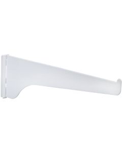 Knape & Vogt 180 Series 6 In. White Steel Regular-Duty Single-Slot Shelf Bracket