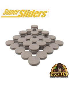 Gorilla Super Sliders 1 In. Beige Felt Pad (48-Piece)