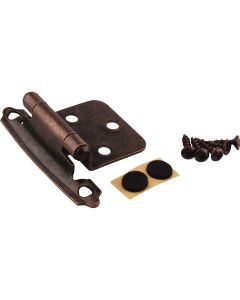 KasaWare Oil Rubbed Bronze Self-Closing Overlay Hinge (2-Pack)