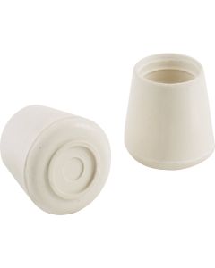 9754 White Rubber Leg Tips 7/8