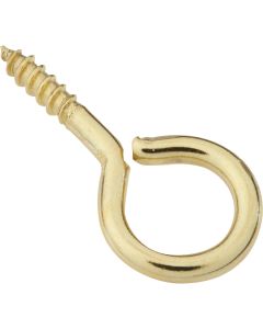 National #12 Brass Large Screw Eye (5 Ct.)