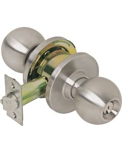 Tell Stainless Steel Storeroom Door Knob Lockset