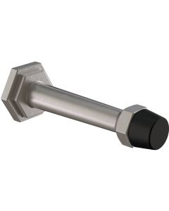 National Hardware 3 In. Satin Nickel Powell Door Stop