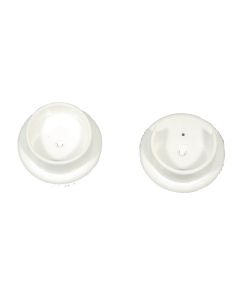 John Sterling Closet-Pro 1-1/4 In. Plastic Closet Rod Socket, White (2-Pack)