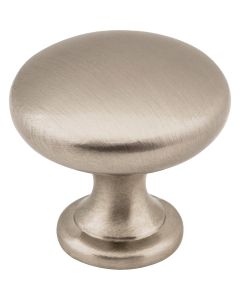 Elements Madison 1-3/16 In. Diameter Satin Nickel Mushroom Knob