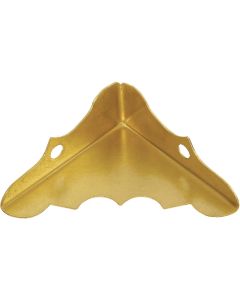 National Catalog V1854 9/16 In. x 1-1/4 In. Brass Decorative Corner Protector (4-Count)