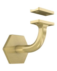 National Hardware 3 In. Brushed Gold Powell Handrail Bracket