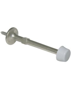 Ultra Hardware 3 In. Satin Nickel Self-Start Rigid Door Stop