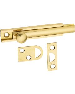 National Gallery Series 3 In. Polished Brass Door Surface Bolt