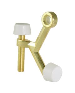 Ultra Hardware 3 In. Polished Brass Hinge Pin Door Stop