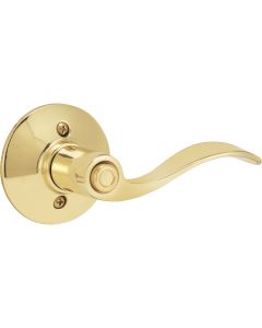 Schlage Bright Brass Accent Privacy Door Lever