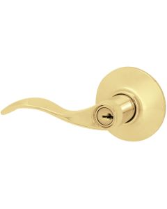 Schlage Ultima Bright Brass Accent Entry Door Lever