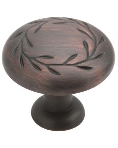 Amerock Inspirations Oil Rubbed Bronze 1-1/4 In. Cabinet Knob