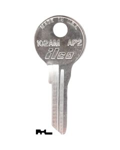 ILCO APS Nickel Plated File Cabinet Key, AP2/102AM (10-Pack)